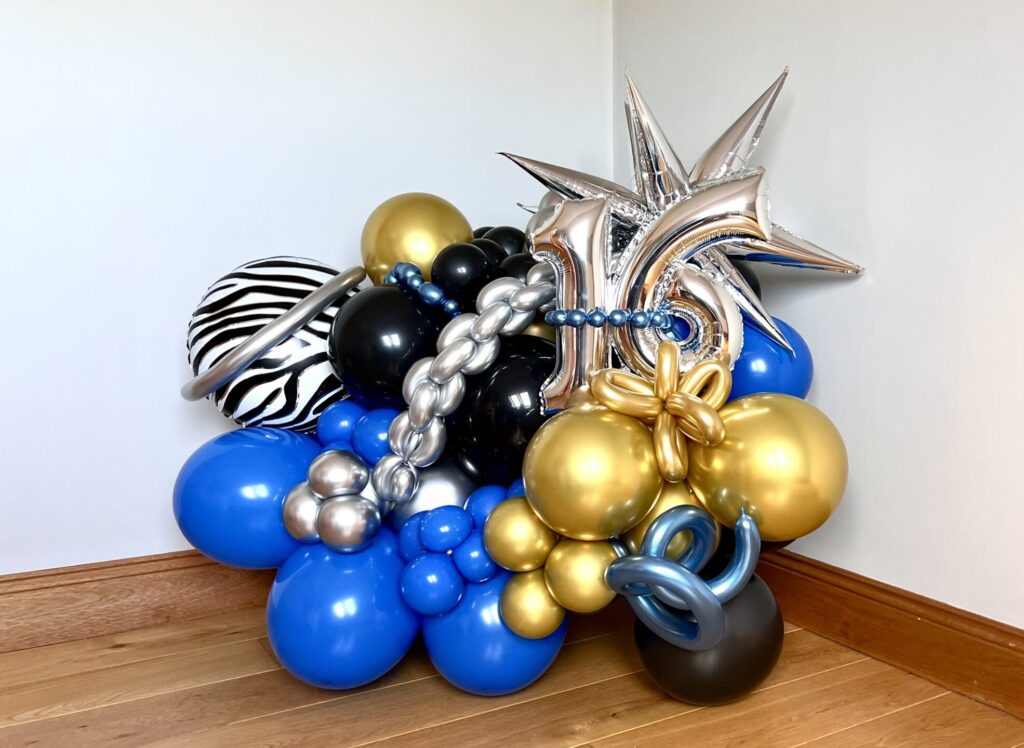 Balloon birthday number bouquet.